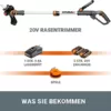 WORX WG163E Akku-Rasentrimmer und Kantenschneider Powershare 20V Li-Ion (inkl. 2x 2Ah Akkus und Ladegerät), 30 cm Schnittdurchmesser - Image 3