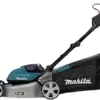 Makita DLM460PT2 Akku-Rasenmäher 2 x 18 V/ 5,0 Ah, 2 Akkus + Doppelladegerät, Blau - Image 6