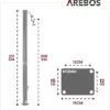 Arebos Solardusche 20 Liter | 228 cm | integrierter Thermometer & Fußdusche | Schwarz | bis 60°C | mit Gartenschlauch-Anschluss & Aquastop Funktion | inkl. Montagematerial & Abdeckhaube - Image 8