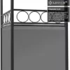 KESSER® - Pavillon 3x3m wasserabweisend UV-Schutz 50+ Metall Gestell Partyzelt Gartenzelt Luxus Gartenpavillon 9m² Festzelt, Grau - Image 4