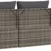 Yolola Lounge Set Mit Stauraum 3-TLG Gartenlounge Rattan Grau Rattan Lounge Set Gartenmöbel Rattan Lounge Set Gartenlounge Outdoor Lounge Set Balkon Balkonmöbel Loungemöbel Sofa - Image 7
