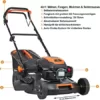 FUXTEC 4in1 Benzin Rasenmäher FX-RM5170-4PS/2,9kW | 51cm Schnittbreite & 7-stufige Höhenverstellung 25mm-75mm | 4-Takt Mäher mit Hinterradantrieb - 60L Grasfangkorb, Mulchfunktion & Seitenauswurf - Image 6