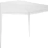 tectake Pavillon 3x3m, Gartenzelt mit 3 abnehmbaren Seitenteilen mit Fenstern, Gartenpavillon mit wasserdichter Plane mit UV-Schutz, Festzelt für Garten Party Festival Event Hochzeit (Weiß) - Image 5