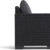 Allibert by Keter Gartenlounge Sofa California 3-Sitzer, graphit/ cool grey, inkl. Sitz- und Rückenkissen, Kunststoff, runde Rattanoptik, 199 x 68 x 72 cm - Image 4