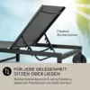 blumfeldt Sonnenliege Klappbar, Polyester-Sonnenliegen mit Aluminium Rahmen, Sonnenliege mit Rollen, Schnelltrocknende Gartenliege Wetterfest, Liegestuhl Verstell- & Klappbar, Klappbare Gartenliege - Image 3