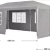 Juskys Partyzelt 3x6 m in Grau — Gartenpavillon mit Dach & Seitenwänden — Gartenzelt mit 18 m² Grundfläche — Sonnenschutz für Outdoor - Image 7