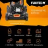 FUXTEC Benzin Rasenmäher FX-RM4180 1,8PS / 1,3kW | Gewicht nur 18kg | 40cm Schnittbreite & 3-stufige Schnitthöhenverstellung 25-55mm | 80ccm 4-Takt Mäher – Inkl. 45L Grasfangkorb - Image 4