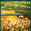 Kizozo Solarlampen für Außen 4 Stücke, Solar Glühwürmchen mit 10 LED Lichter, Solarlampen Garten IP65 wasserdicht, Solarleuchten für außen, Solar Gartenleuchten, Gartendeko für draußen, warmweiß - Image 4