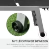 Outsunny Sonnenliege, Gartenliege, 5-stufige Rückenlehne, Aluminium, Schwarz, 202 x 65 x 43 cm - Image 6