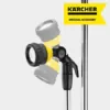Kärcher Gartendusche (Höhe: 1,50 - 2,20 m, abnehmbarer Duschstab, beweglicher Sprühkopf 180°, Dreibein und Spikes) - Image 3