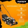FUXTEC Benzin Rasenmäher FX-RM4180 1,8PS / 1,3kW | Gewicht nur 18kg | 40cm Schnittbreite & 3-stufige Schnitthöhenverstellung 25-55mm | 80ccm 4-Takt Mäher – Inkl. 45L Grasfangkorb - Image 5