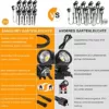 SanGlory 8er Set Gartenstrahler mit Erdspieß, 3W 2880 Lumen LED Gartenleuchte mit Stecker, IP65 Wasserdicht Gartenbeleuchtung LED mit Kabel, Warmweiß Außen-Strahler Außenlampe für Baum, Teich, Garten - Image 4