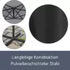 Juskys Ampelschirm Brazil 300 cm LED-Beleuchtung Solar & Kurbel — UV-Schutz wasserabweisend knickbar — Sonnenschirm Gartenschirm Marktschirm — grau - Image 10