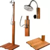 STILISTA Gartendusche Cascata aus 100% Shorea-Hartholz, geölt inkl. Handbrause - Image 8