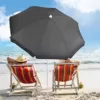 Sekey® 180 cm Sonnenschirm| Stabil Strandschirm mit Bodenhülse & Schutzhülle für Balkon Garten & Terrasse| Neigungswinkel und Höhe verstellbar, Rund Sonnenschutz UPF 50+ - Image 7