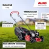 AL-KO Benzin-Rasenmäher Comfort 46.0 SP-B (46 cm Schnittbreite, 2.0 kW Motorleistung, Robustes Stahlblechgehäuse, mit Radantrieb, für Rasenflächen bis 1400 m²) - Image 4