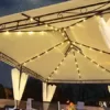 Swing & Harmonie Luxus Pavillon mit LED Beleuchtung - Hochwertiges Gartenzelt - Robustes Partyzelt - Wasserabweisender Gartenpavillon - (mit Moskitonetz, anthrazit) - Image 3