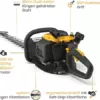 STIGA Benzin-Heckenschere HT 525, Leichter 22,5ccm Motor, 650W, 60cm Dual Action-Klingen - Image 3