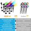 beek Gartenbeleuchtung RGB, 6 Stück Gartenleuchte Strom mit Erdspieß, Gartenstrahler mit Fernbedienung Kabe Stecker, IP65 Wasserdicht Gartenlampe Außenbeleuchtung für Garten, Bäume, Party… - Image 5