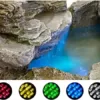 STILISTA® Mystischer Gartenbrunnen Olymp Brunnen in Steinoptik 100x80x60cm groß Springbrunnen inkl. Pumpe und LED- Beleuchtung rot blau gelb grün - Image 4