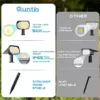 Quntis Solarstrahler für Außen 4 Stück, IP65 Wasserdichte Solarlampen für Außen, Solarleuchten Garten, 2 in 1 Solarspots, Gartenstrahler Gartenbeleuchtung Wandleuchte für Balkon Terrasse Gehweg Haus - Image 6