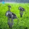 GEEDIAR Gartenleuchte, 4 Stücke Gartenstrahler Warmweiß COB LED Gartenleuchten mit Erdspieß IP65 Wasserdicht LED Gartenstrahler mit Stecker für Außen Garten Rasen - Image 5