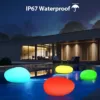 Jonwall Solarlampen für Außen Garten, Solarleuchten für Außen RGBW, Solar Gartenbeleuchtung mit Farbwechsel, IP67 LED Solarlampen mit 1800mAh Akku für Garten, Balkon und Terrasse, 40 x 30 x 16 cm - Image 4