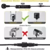 Greenclick Gartenbeleuchtung LED, 6 Set 1800LM 21 m Kabel Gartenbeleuchtung mit Strom, IP65 wasserdicht Gartenleuchte mit Erdspieß, Gartenstrahler Warmweiß COB Gartenlampe für Außen Rasen Weg Teich - Image 5