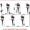 beek Gartenbeleuchtung RGB, 6 Stück Gartenleuchte Strom mit Erdspieß, Gartenstrahler mit Fernbedienung Kabe Stecker, IP65 Wasserdicht Gartenlampe Außenbeleuchtung für Garten, Bäume, Party… - Image 6