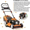 FUXTEC Benzin Rasenmäher FX-RM5396P GT Selbstantrieb leistungsstarker 196 ccm Motor Easyclean 4in1 Motormäher 6 PS / 4,4 KW Mulchfunktion Schnittbreite 51cm - 60L Grasfangkorb innovativem Aerosystem - Image 3