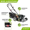 BRAST Benzin Rasenmäher | 3,5kW(4,76PS) | 46cm Schnittbreite | viele Modelle | TÜV | 4 Takt OHV Motor | 30-80mm Schnitthöhe | 60L Fangkorb | Stahlgehäuse | 18170 ECO - Image 9