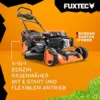 FUXTEC 4in1 Benzin Rasenmäher FX-RM5196eSPRO mit E-Start - 6PS/4,4kW | 51cm Schnittbreite & Flexibler Hinterradantrieb | 4-Takt Mäher mit Höhenverstellung 25mm-75mm - 60L Grasfangkorb & Mulchfunktion - Image 3