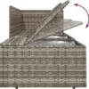 Yolola Lounge Set Mit Stauraum 3-TLG Gartenlounge Rattan Grau Rattan Lounge Set Gartenmöbel Rattan Lounge Set Gartenlounge Outdoor Lounge Set Balkon Balkonmöbel Loungemöbel Sofa - Image 9