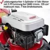 HECHT 5IN1 Rasenmäher Benzin – Leistungsstarker 4 Takt Motor mit 46 cm Schnittbreite – 60 L Fangkorb – Radantrieb – Mulchfunktion – Selbstantrieb (Mit Elektro-Start) - Image 6