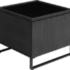 TecTake Polyrattan Lounge Sitzgruppe, 4-TLG. Gartenmöbel Set mit Sofa Tisch und Aufbewahrungsbox, Tisch mit Glasplatte, für Garten Balkon Terrasse, inkl. Sitz- und Rückenkissen (Schwarz | Nr. 404300) - Image 9