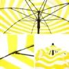 SONGMICS Sonnenschirm für Strand, Ø 200 cm, Gartenschirm, UV-Schutz bis UPF 50+, knickbar, tragbar, Schirmrippen aus Glasfaser, gelb-weiß gestreift GPU65YW - Image 7