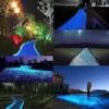 300 Stück Bunt Leuchtsteine,Leuchtender Stein,Leuchtende Kieselsteine,Gartensteine,Dekoration für Gehwege Rasen Hof Gehweg Aquarium Wege (Blau, 17 * 13mm) - Image 7