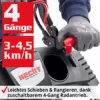 HECHT 5IN1 Rasenmäher Benzin – Leistungsstarker 4 Takt Motor mit 46 cm Schnittbreite – 60 L Fangkorb – Radantrieb – Mulchfunktion – Selbstantrieb (Mit Elektro-Start) - Image 4
