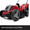 Einhell Akku-Rasenmäher GE-CM 18/33 Li Kit Power X-Change (18 V, 33 cm Schnittbreite, bis 200 m², Brushless, 30L Fangkorb, 25-65 mm Schnitthöhe, inkl. 4,0 Ah Akku + Ladegerät) - Image 10