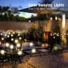 Kizozo Solarlampen für Außen 4 Stücke, Solar Glühwürmchen mit 10 LED Lichter, Solarlampen Garten IP65 wasserdicht, Solarleuchten für außen, Solar Gartenleuchten, Gartendeko für draußen, warmweiß - Image 6