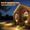 APONUO LED Gartenbeleuchtung, Außenleuchten Netzbetriebene 23m 12V Niederspannungs-Pfad Strahler mit Adapter IP67 Wasserdicht für Garten Hof Terrasse Bäume Rasen(Warmweiß, 6er Pack) - Image 8