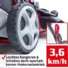 HECHT 5IN1 Rasenmäher Benzin – Bequemer Selbstantrieb - Für Flächen bis 1000 m² - Starker 4 Takt Motor mit 46 cm Schnittbreite – Radantrieb – Mulchfunktion – Seitenauswurf - Rasenmäher Benzin - Image 3