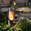Solarleuchten für Außen Garten - Geemoo 6 Stück Solar Fackel Gartenfackeln mit Realistischer Flammeneffekt, IP65 Wasserdicht Solarlampe für Außen, Hinterhöfe, Gärten, Rasen Beleuchtung - Image 3