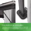 Leco XL Alu Garten Profi Pavillon 3x3,65cm Set inkl. Sonnenschutzsegel und verschließbaren Seitenteilen grau Gartenpavillon wasserdichtes Hardtop-Dach Polycarbonat Doppelstegplatten festes Dach - Image 7