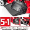 HECHT 5IN1 Rasenmäher Benzin – Leistungsstarker 4 Takt Motor mit 46 cm Schnittbreite – 60 L Fangkorb – Radantrieb – Mulchfunktion – Selbstantrieb (Mit Elektro-Start) - Image 3