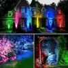beek Gartenbeleuchtung RGB, 6 Stück Gartenleuchte Strom mit Erdspieß, Gartenstrahler mit Fernbedienung Kabe Stecker, IP65 Wasserdicht Gartenlampe Außenbeleuchtung für Garten, Bäume, Party… - Image 8