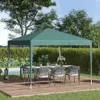 Outsunny Pavillon 2,95 x 2,95 m Pop-Up Faltpavillon Gartenpavillon faltbar Partyzelt Gartenzelt UV-Schutz Stahl+Oxford Grün - Image 3