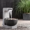 Dehner Gartenbrunnen Madeira mit LED Beleuchtung, ca. 65 x 43 x 51.5 cm, Polyresin, grau/schwarz - Image 7