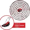 Einhell Akku-Rasenmäher GE-CM 18/33 Li Kit Power X-Change (18 V, 33 cm Schnittbreite, bis 200 m², Brushless, 30L Fangkorb, 25-65 mm Schnitthöhe, inkl. 4,0 Ah Akku + Ladegerät) - Image 3