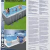 Bestway Power Steel Frame Pool Komplett-Set mit Sandfilteranlage 549 x 274 x 122 cm, leicht grau, eckig - Image 4